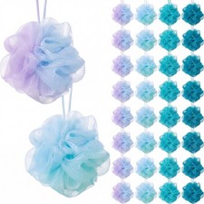 100 Pcs Loofahs Bulk Bath Sponge Shower Luffas Exfoliating Body Scrubber Pack...