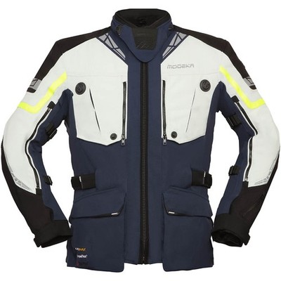 Modeka Men's Motorcycle Jacket Panamericana 2 Size XXL Waterproof Blau-Hellgrau