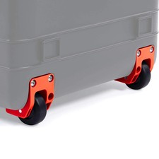 QTY 2 - Orange Pelican Air case wheel housings. 1607, 1615, 1626, 1637, 1646.