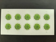 US Stamps 2017 Global: Green Succulent5 Sheets of 10 / A total of 50