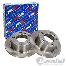 2x JAPKO 224mm BREMSSCHEIBEN HINTEN passend für CITROËN C15 SAXO VISA XM ZX PEUG