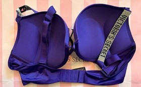 Victoria&rsquo;s Secret Bombshell Add-2-Cups Bra Purple Rhinestone Strap 38C NWT