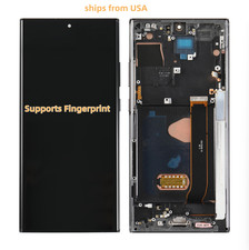 OLED Display LCD Screen Frame For Samsung Galaxy Note 20 Ultra N985 Fingerprint