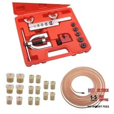 3/16 Brake Line Kit with 16 Brake Line Fittings and Tubing Bender,Double