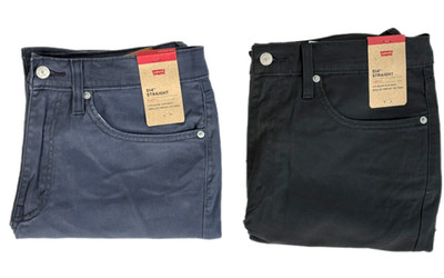 Levis 514 Men's Straight Fit Jeans Grey/Charcoal Flex Stretch New Multi Sizes