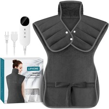 Heating Pad for Neck and Shoulders and Back, 2.7lb Weighted Electric Heat Pad...