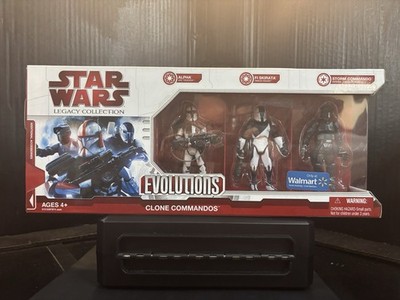Star Wars Evolutions Clone Commandos 2009 Alpha, Fi Skirata, Storm Commando NIB