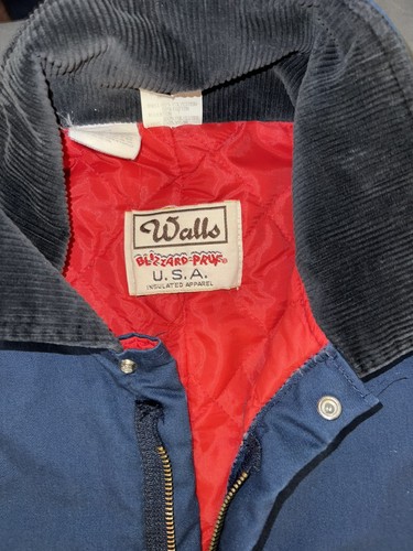 WALLS BLIZZARD PRUF INSULATED COVERALLS BLUE SIZE XLARGE TALL CHEST 46-48 - Picture 4 of 9