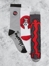 NWT Keith Haring x Gap Crew Socks 3-Pair Pack Size Small Special Edition