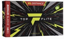 Top Flite 2025 XL Distance Golf Balls - 15 Pack - Gloss Yellow NEW