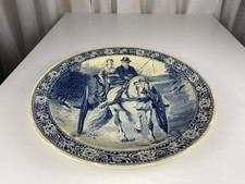 Assiette en porcelaine de Delft 39 cm - état voir photos