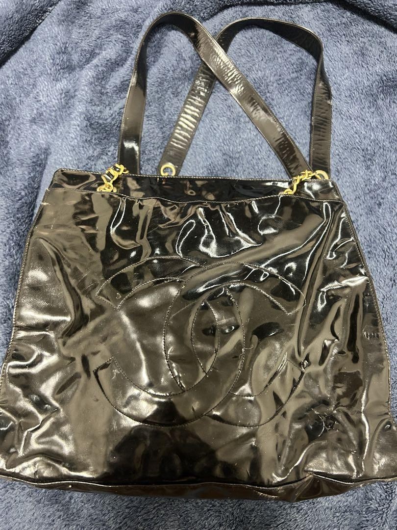 Chanel Coco Mark Handbag in Enamel Gold - Style #PFFQ3G