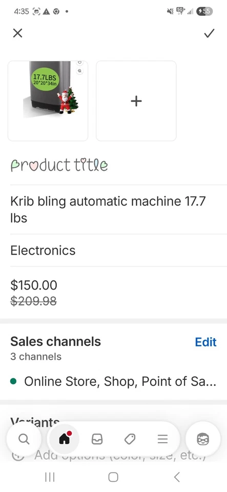 Full Automatic Washing Machine 17.8/13.5lbs Compact Laundry Washer w/Drain Pump- - Image 2 of 2