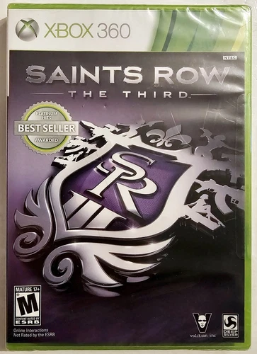 SAINTS ROW THE THIRD XBOX 360 PLATINUM HITS BRAND NEW FACTORY SEALED SHIPS FAST 