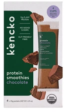 Kencko Chocolate Organic Instant Fruit & Veggie Protein Smoothies, Powdered Drin
