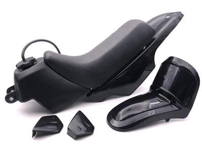 Kit carénages plastiques complet Yamaha PW 50 noir - Photo 1/4