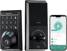 4-in-1 Smart Door Lock with APP Control, Fingerprint Door Locks with Keypad D...