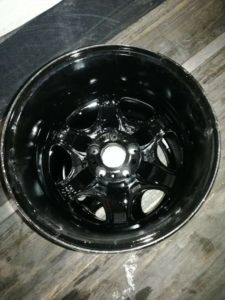 JUEGO DE 4 LLANTAS MERCEDES CLASE S 1996-1999 16" OEM PINTADAS NEGRAS Foto 3 de 3