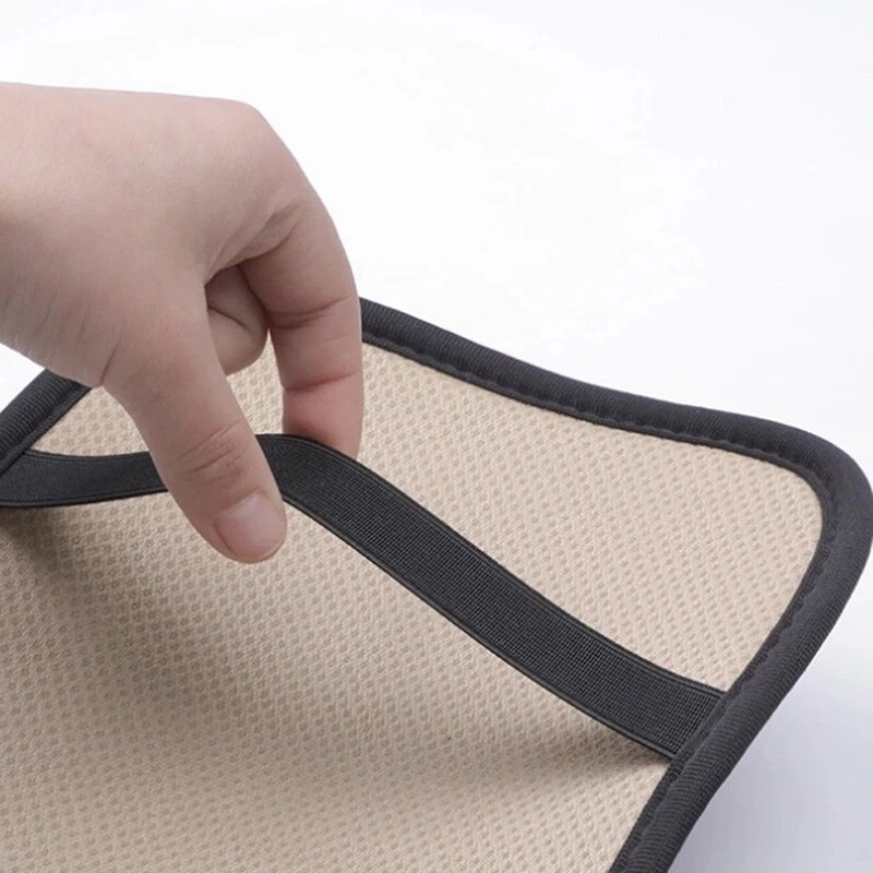 1x Cojín de caja reposabrazos de seda helada antideslizante de verano transpirable para coche Foto 2 de 4