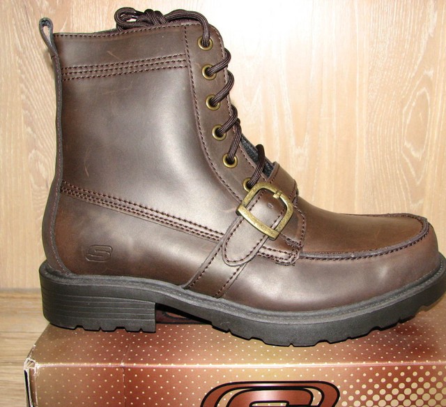 skechers men's motorcycle boots