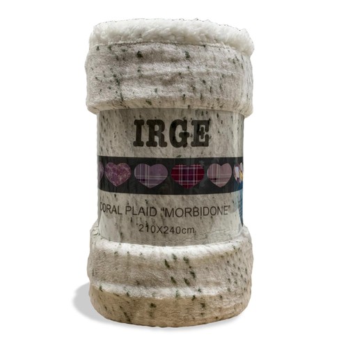 Plaid coperta Irge con ricciolino microfibra multifunzionale 160x210 cm 3519 - Imagen 2 de 36