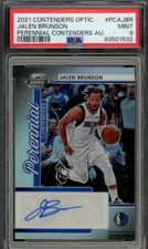 Jalen Brunson 2021 Panini Contenders Perennial Contenders Autograph Card PSA 9