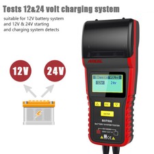 Ancel BST500 12V 24V Car Truck Battery Lode Tester Tool With Thermal Printer US
