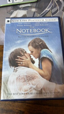 The Notebook (DVD, 1 DISC) Ryan Gosling, James Garner, Rachel McAdams (B76-50