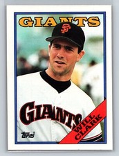 1988 Topps Set Break Will Clark #350 San Francisco Giants
