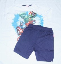 Marvel Avengers Super Hero boys tee shirt  Shorts set Size 9/10