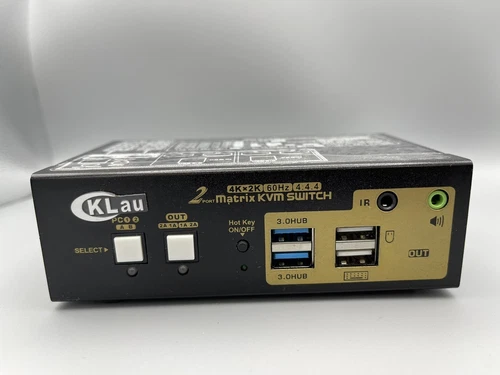 CKLau 2 x 2 USB 3.0 Dual Monitor Matrix 4K HDMI KVM Switch mit Audio