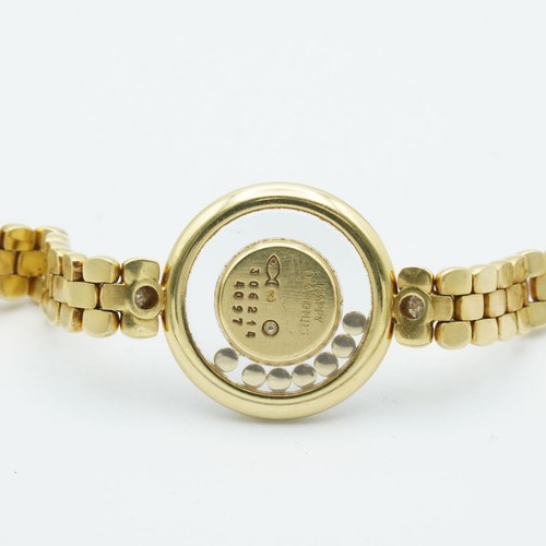 Chopard Happy Diamonds Women's Watch 18K 750 Solid Gold 4097 24MM Top Condition - Picture 11 of 14