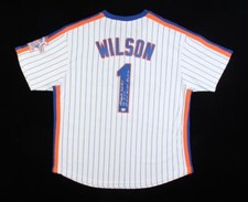 Mookie Wilson Signed New York Met Jersey Inscribed 