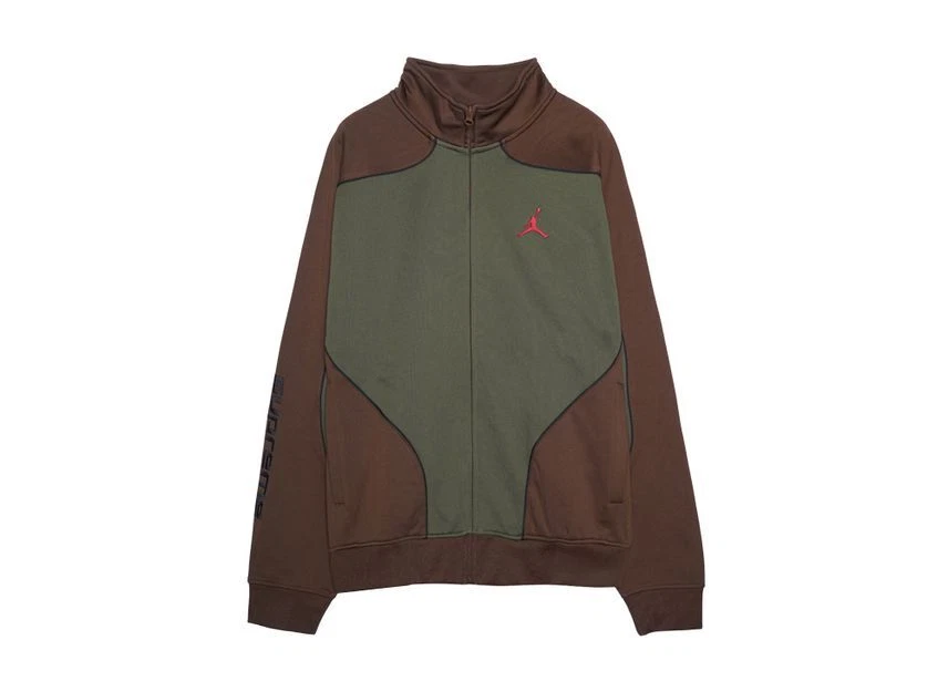 Jaqueta de Tricot Track Supreme Jordan Marrom - Imagem 2 de 3