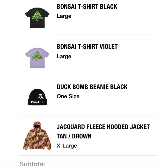 Palace Skateboards Jacquard Fleece Hooded Jacket Tan Brown