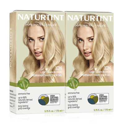 Naturtint Permanent Hair Color - 10N Light Dawn Blonde 5.07 Fl Oz (Pack of 2)