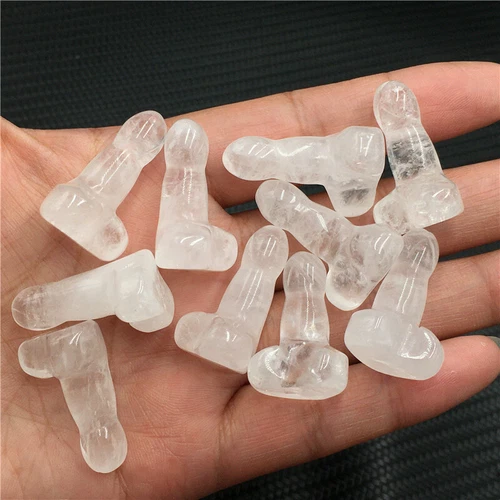Wholesale Natural mix mini Penis Carved quartz Crystal Massager Wand Healing - Picture 69 of 296
