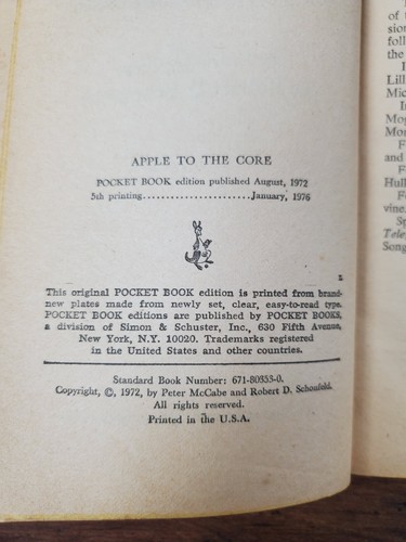 Vtg 1966 BEATLES MOD FASHIONS Clothing Tag & Apple To The Core Book Lot - Picture 2 of 6