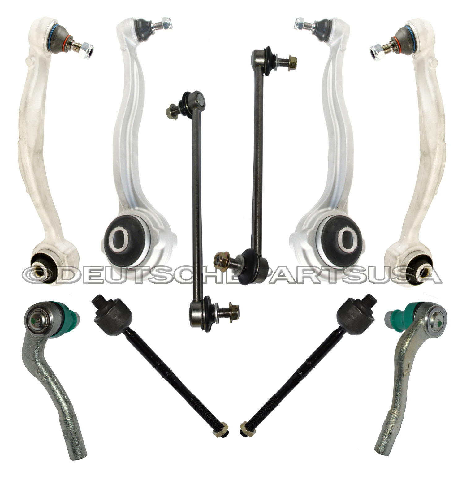 Mercedes W204 FRONT + REAR CONTROL ARMS BALL JOINT JOINTS SUSPENSION