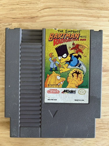 THE SIMPSONS BARTMAN MEETS RADIOACTIVE MAN NES NINTENDO TESTED! FAST SHIPPING!🔥