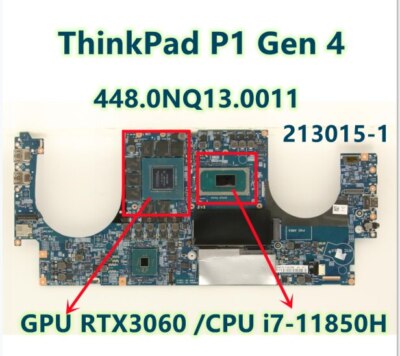 Motherboard for Lenovo ThinkPad P1 Gen 4 213015-1 with CPU i7-11850H GPU RTX3060