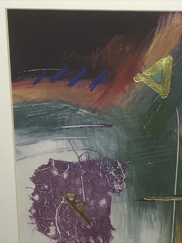 1995 - Ann Dergara - Memorie - Astratto moderno - Stampa - Arte - Lamina d'oro - Foto 3 di 9
