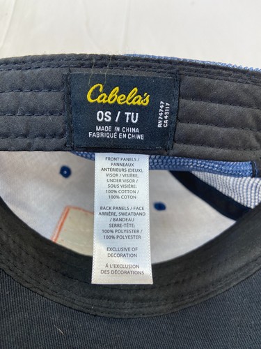 Cabelas Baseball Cap Snapback Hat Mesh Hunting Outdoors Adjustable Breathable - Picture 9 of 10