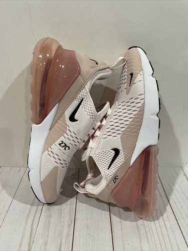 Nike Air Max 270 rosa chiaro bianco donna taglia 11 sneakers da corsa AH6789-604 NUOVE - Foto 8 di 14