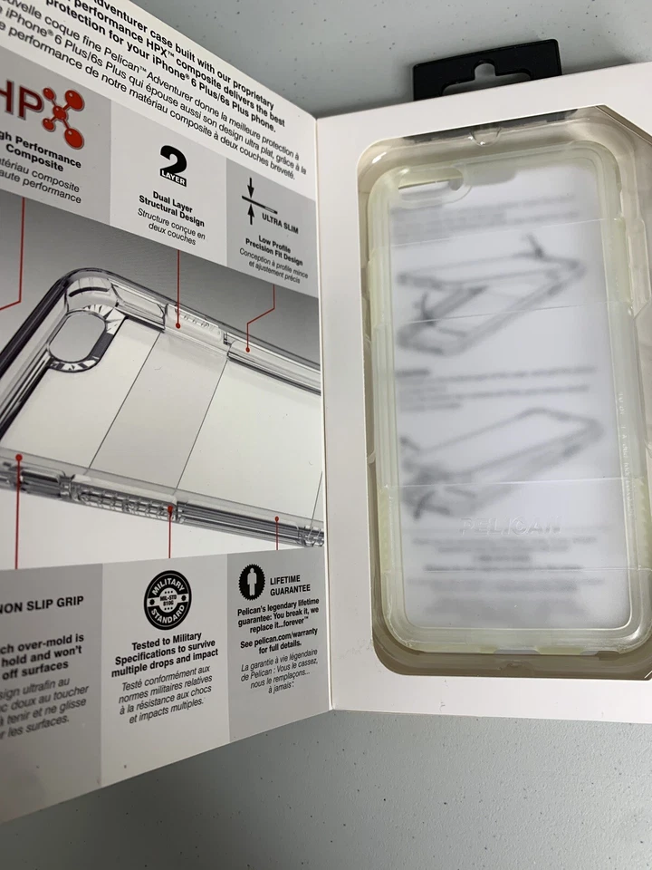 Funda Pelican Adventurer iPhone 6 Plus/6s Plus Alto Rendimiento Compuesto Transparente Foto 2 de 3