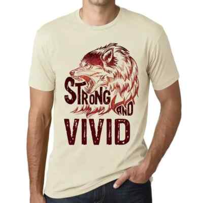 ULTRABASIC Herren T-Shirt Starker und lebendiger Wolf Strong Wolf And Vivid T-Shirt