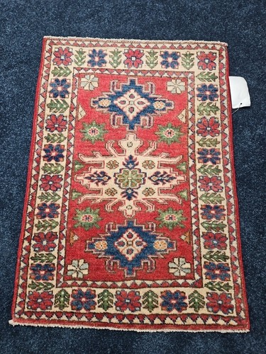 Oriental KAZAK Rug Handmade Weaved Pakistan By The Afghan Hazara People 24X34