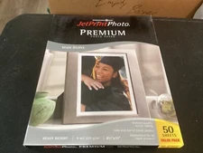 Jet Print Photo Printer Photo Paper 8 1/2 x 11" (50) Page Box