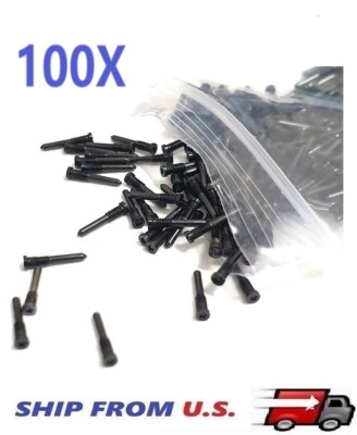 100x Pentalobe Bottom Dock Repair Screws For iPhone 14, 14 Pro, 14 Pro MAX Black