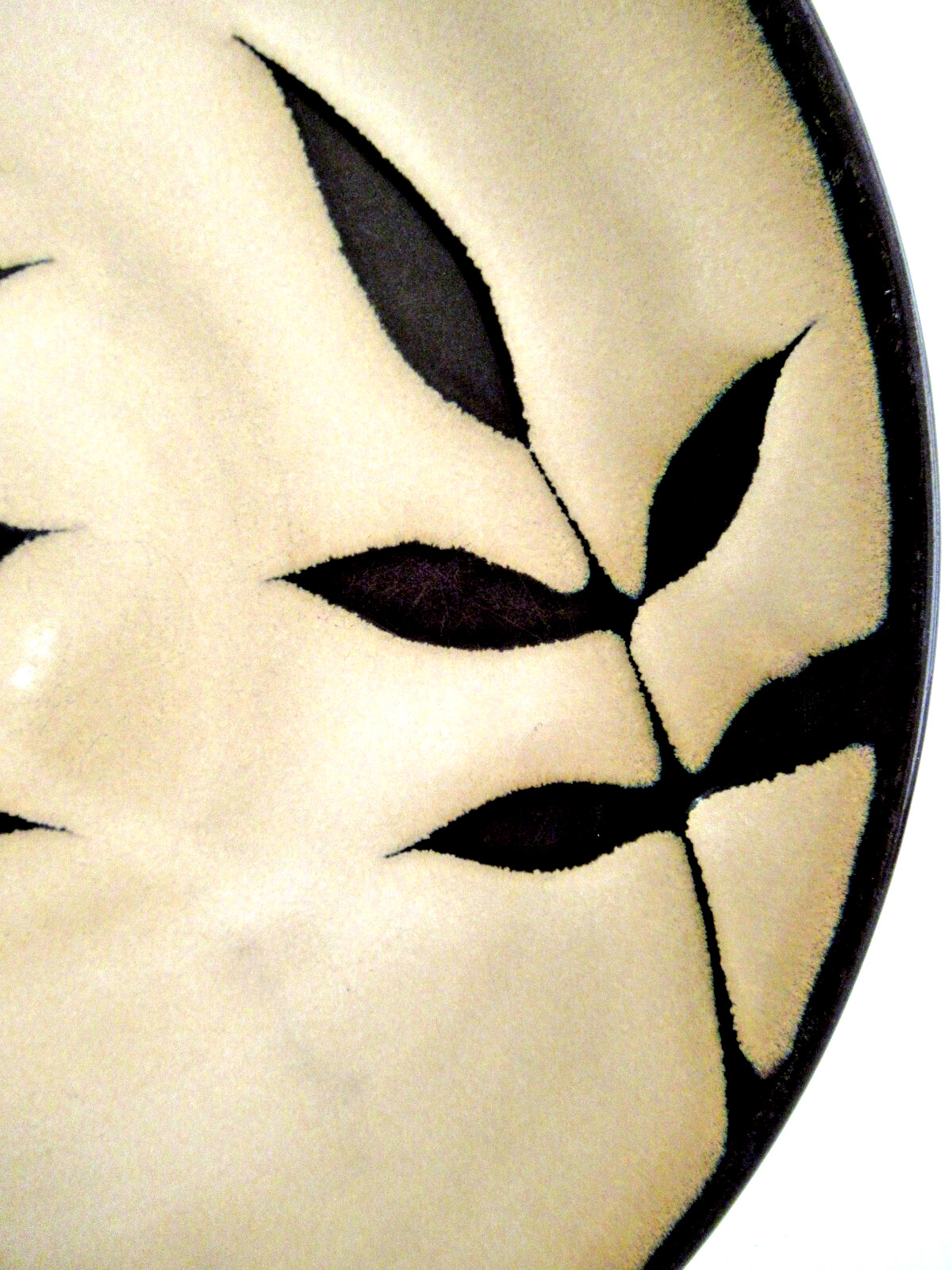 GIBSON ELITE  "MIDNIGHT PALM / 11" DINNER PLATE" ~  **HIGH QUALITY / STONEWARE**